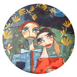 - Round Carpet Chenille Couple