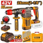 Ingco 42V Cordless Bl Sds-plus Rotary Hammer 4.5J 2.5AH Kit CRHLI422882
