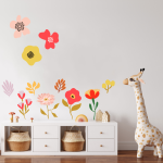 Abstract Floral Wall Stickers