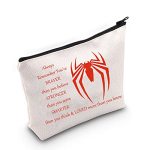 Levlo Spider Movie Cosmetic Make Up Bag Movie Fans Inspired Gift You Are Braver Stronger Smarter Than You Think Spider Makeup Zi