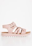 Plum Ladonna Strappy Tie Sandal - Dusty Pink