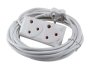 20M Extension Cord With A Two-way Multi-plug Extension Lead Bulk 2 Pack