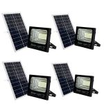 200W Solar Flood Lights With Remote Control Bright LED Outdoor-pack Of 4