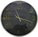 Casey Analog 30CM Round Face Gold Black Wall Watch
