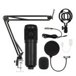 Condenser Microphone Kit With Boom Arm Stand Plug & Play Professional Recording For Podcast Streaming Youtube Gaming Desktop Stu