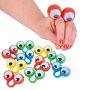 10PCS Eye Finger Puppets Eye On Rings Googly Eyeball Ring Party Favor Toys Funny Birthday Christmas Gifts For Adults Anti-stress Toys Plastic Rings Finger