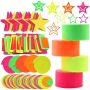 155M Glow In The Dark Neon Paper Garland Crepe Streamers Party Supplies