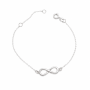 19CM Sterling Silver Infinity Bracelet