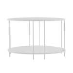 Orbit Metal Oval Console Table White