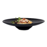 Nova Style Round Signature Plate 29CM Matt Black Set Of 6