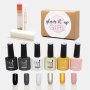 High-quality Glam Gel Uv Gel Nail Polish - 6 Piece - Monochrome