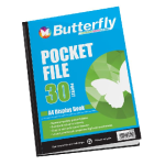 A4 30PAGE Butterfly Pocket File