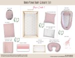 Cot Duvet Bedding Boho Pink Baby Giraffe Set