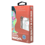 Danny K Earphones White And Red New Version - Rocka