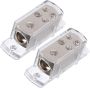 Way Car Audio Amplifier Cable Splitter Distribution Block Fuse Holder