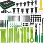 Gooacc 330PCS Trim Removal Tool Auto Push Pin Bumper Retainer Clip Set Fastener Terminal Remover Tool Adhesive Cable Clips Kit C