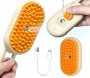Generic Pet Steam Brush Cat Brush With Water - Pet Spray Hair Comb Cat Hair Brush With Steamer Electronic Comb For Young Dog & Cat