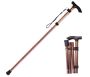 Camping Hiking Walking Stick Folding - Black