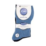 Socks Gentle Grip Diabetic Ladies Size 4-8 - Blue & Grey