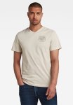 G-star Raw Back Logo Slim V T - Whitebait
