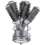 Olivia Garden Ceramic & Ion Thermal Brush Display: 5 Brushes & Basket