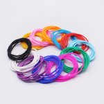 Vintage Cute Silicone Bangles - 6PCS 12PCS Set Round Thin Candy-colored Wristbands Flexible No Plating Bracelets For Daily And P