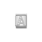 Composable Big Link Silver Letter A
