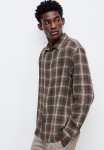 Regular Fit Shirt - Dark Greige Checked