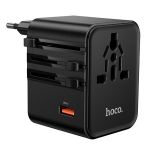 Hoco AC31 Global Universal Travel Adapter - 3 Ports Multi-nation Plug