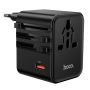 Hoco AC31 Global Universal Travel Adapter - 3 Ports Multi-nation Plug