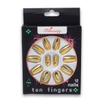 Falke False Nail Tips Metallic 12 Pack
