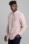 Recycled Cotton Oxford Stripe Shirt - Burnt Orange - Double Extra Large Burnt Orange