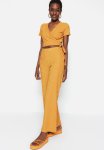Printed Wide Leg Trousers - Orange