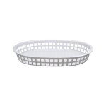 Regent Plastic Serving Basket Oval White 270X175X30MM