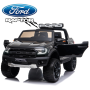 Demo New Black Ford Raptor - 2 Seater Kids Electric Ride On Car Rubber Tyres