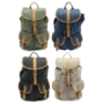 Canvas College Backpack Colour May Vary