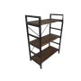 Ballito 3-TIER Bookshelf/ Display Shelf With Farmhouse Flair Solid Wood Shelves
