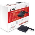 Club 3D Sensevision Usb-c To HDMI Charging MINI Docking Station USB 2.0 Black