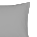 144 Thread Count Polycotton Grey PILLOWCASE - Continental - Single 80 X 80CM