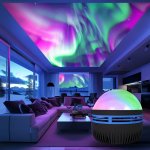 Multi-color Projection Night Light With Remote Control - USB Powered Perfect For Bedroom Ambiance & Festival Gifts