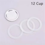 Coffee Accessories Set 3PCS Silicone Gaskets And 12 Cup