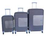 Smte 3-PIECE Luggage Set-brown Telescopic Handle Spinner Wheels Built-in Lock With Keychain