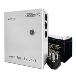 SECURI-PROD Securi Prod Backup Power Supply 13.6VDC 3AMP With Securi Prod 7.2AMP Battery