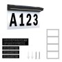 LED Modern Solar Powered Address Sign House Numbers Kit
