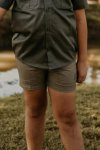 Kids Cotton Green Shorts - 11 To 12