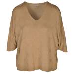 Overdyed Multi Heart Batwing Top - Toast Free