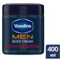 Vaseline Men Extra Hydration Moisturizing Body Cream For Very Dry Skin 400ML