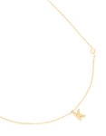 Waterproof Gold Plated Stainless Steel Letter K Dainty Pendant Necklace