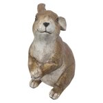 Habitat Rustic Bunny Figurine Wooden Height: 21CM