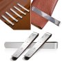10/20pcs Hemming Clips Stainless Steel Sewing Clips Measurement Ruler Marking Sewing Project Quilting Supplies (3 Inches)